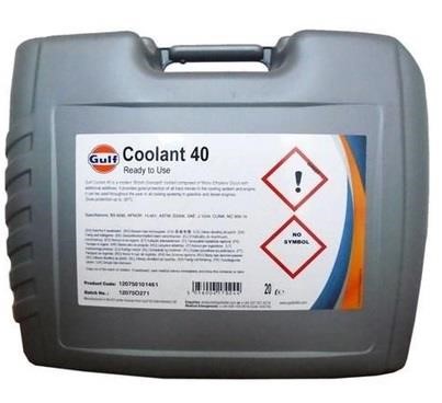 Gulf COOLANT 40  20L Антифриз Gulf Coolant 40, синій, готовий до застосування, 20 л COOLANT4020L: Приваблива ціна - Купити у Польщі на 2407.PL!
