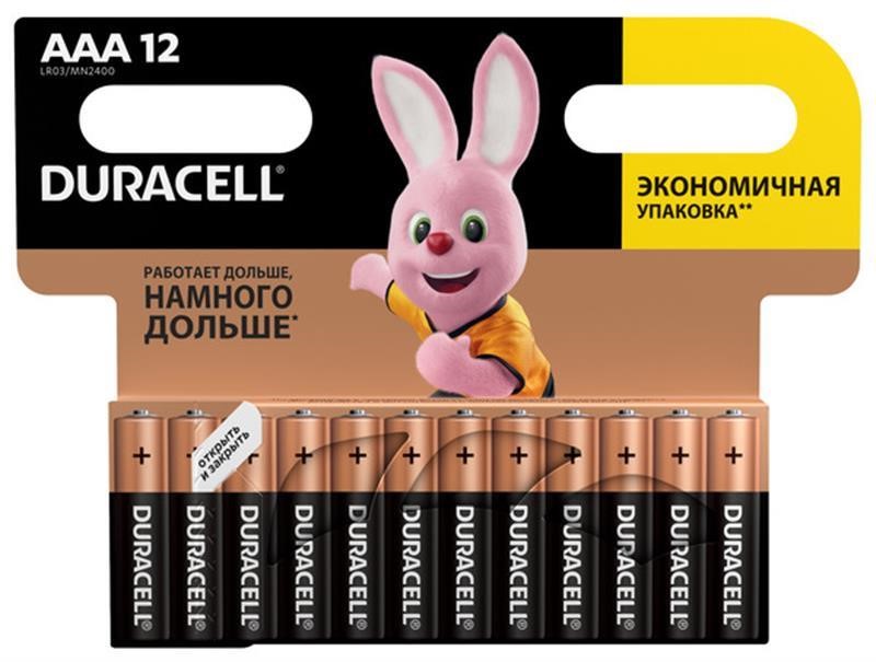 Duracell 81545432 Akumulator Duracell Basic AAA/LR03 BL, 12szt. 81545432: Dobra cena w Polsce na 2407.PL - Kup Teraz!