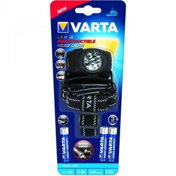Varta 17730101421 Фонарь Indestructible Head Light LED 17730101421: Отличная цена - Купить в Польше на 2407.PL!