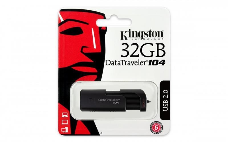 Kingston DT104/32GB Pamięć flash USB Kingston DataTraveler 104 czarny 32 GB (DT104 / 32 GB) DT10432GB: Dobra cena w Polsce na 2407.PL - Kup Teraz!
