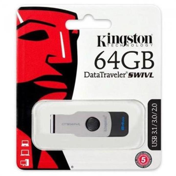 Kingston DTSWIVL/64GB USB3.1 64GB Kingston DataTraveler Swivl Czarny dysk flash (DTSWIVL / 64GB) DTSWIVL64GB: Atrakcyjna cena w Polsce na 2407.PL - Zamów teraz!