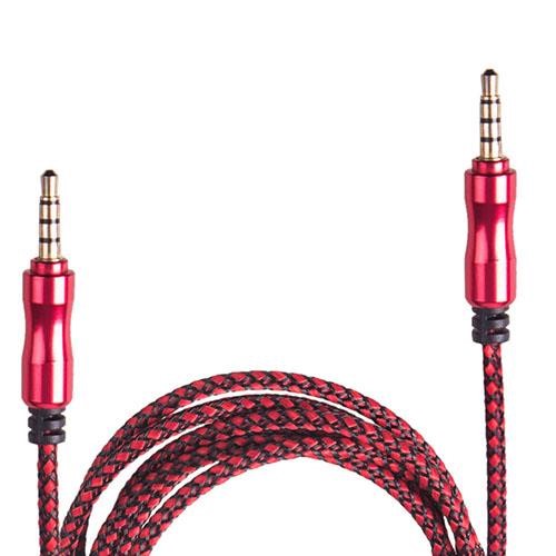 Vitol AUX RD/BK Kabel audio AUX 3,5 mm 1,5 m, materiał (czerwony / czarny) (AUX Rd / Bk) AUXRDBK: Dobra cena w Polsce na 2407.PL - Kup Teraz!