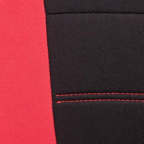Zestaw pokrywy foteli poliestrowej (6 sztuk) czarny&#x2F;czerwony Vitol VSC-38260P-6 BK&#x2F;RD