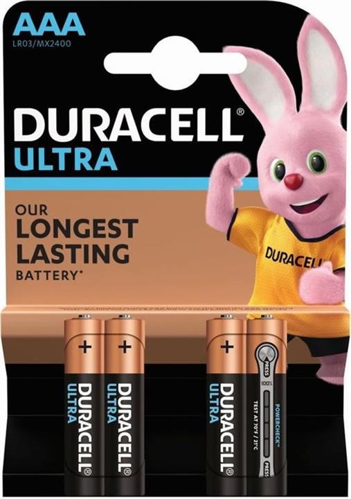 Duracell DURACELL MX2400 4BL Akumulator Duracell Ultra Powercheck AAA/LR03 BL, 4szt. DURACELLMX24004BL: Dobra cena w Polsce na 2407.PL - Kup Teraz!