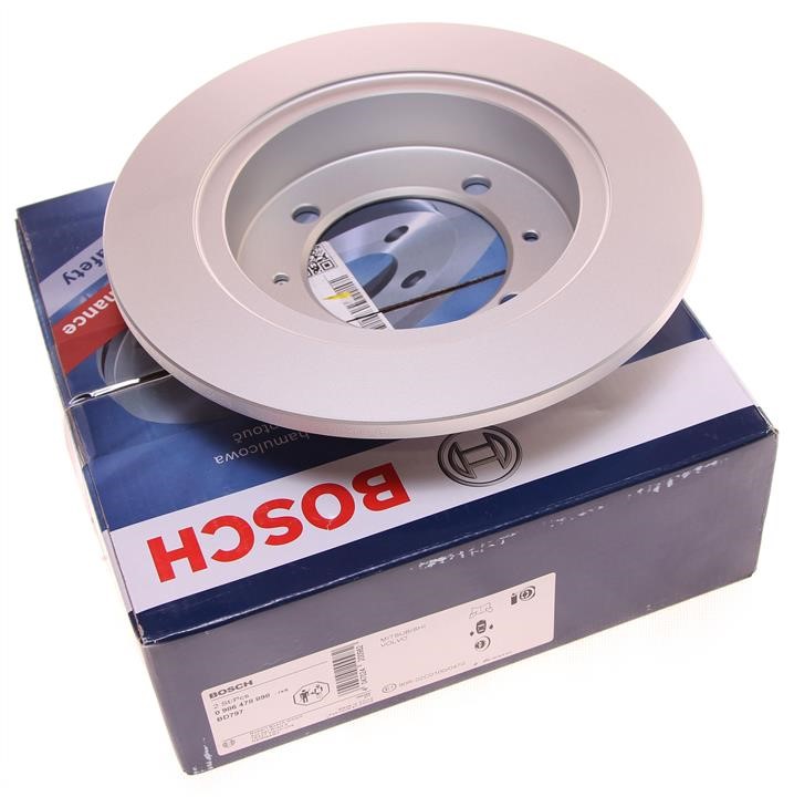Bosch 0 986 478 898 Тормозной диск задний невентилируемый 0986478898: Отличная цена - Купить в Польше на 2407.PL!