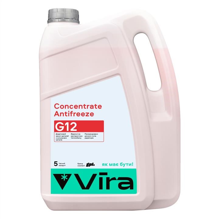 Vira VI3001 Antifreeze Vira G12, concentrate, red, 5L VI3001: Buy near me in Poland at 2407.PL - Good price!