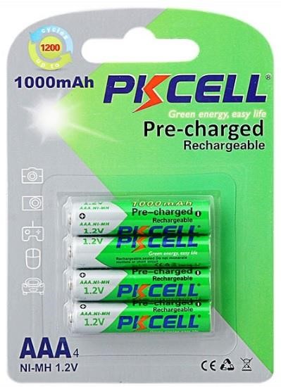 PkCell 09323 Bateria PKCELL 1,2 V AAA 1000 mAh NiMH już naładowana, Q12 09323: Dobra cena w Polsce na 2407.PL - Kup Teraz!