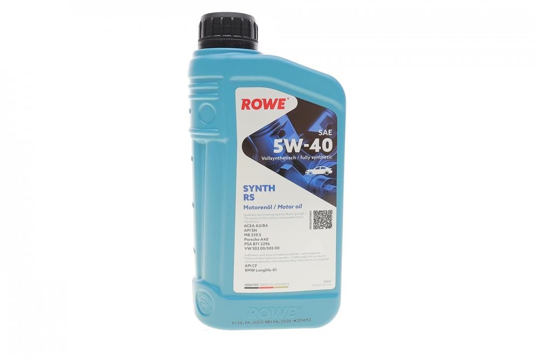 Rowe 20001-0010-99 Engine oil ROWE HIGHTEC SYNTH RS 5W-40, 1L 20001001099: Buy near me in Poland at 2407.PL - Good price!