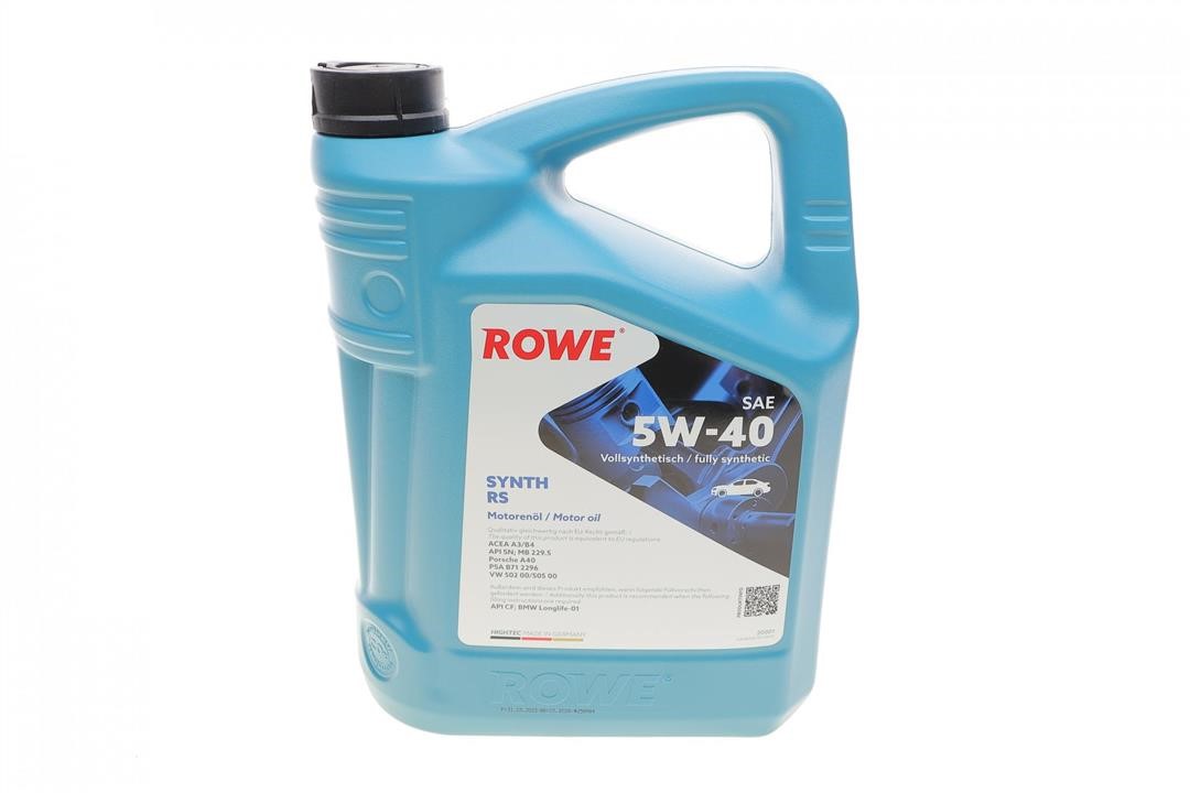 Rowe 20001-0050-99 Моторное масло ROWE HIGHTEC SYNTH RS 5W-40, 5л 20001005099: Отличная цена - Купить в Польше на 2407.PL!