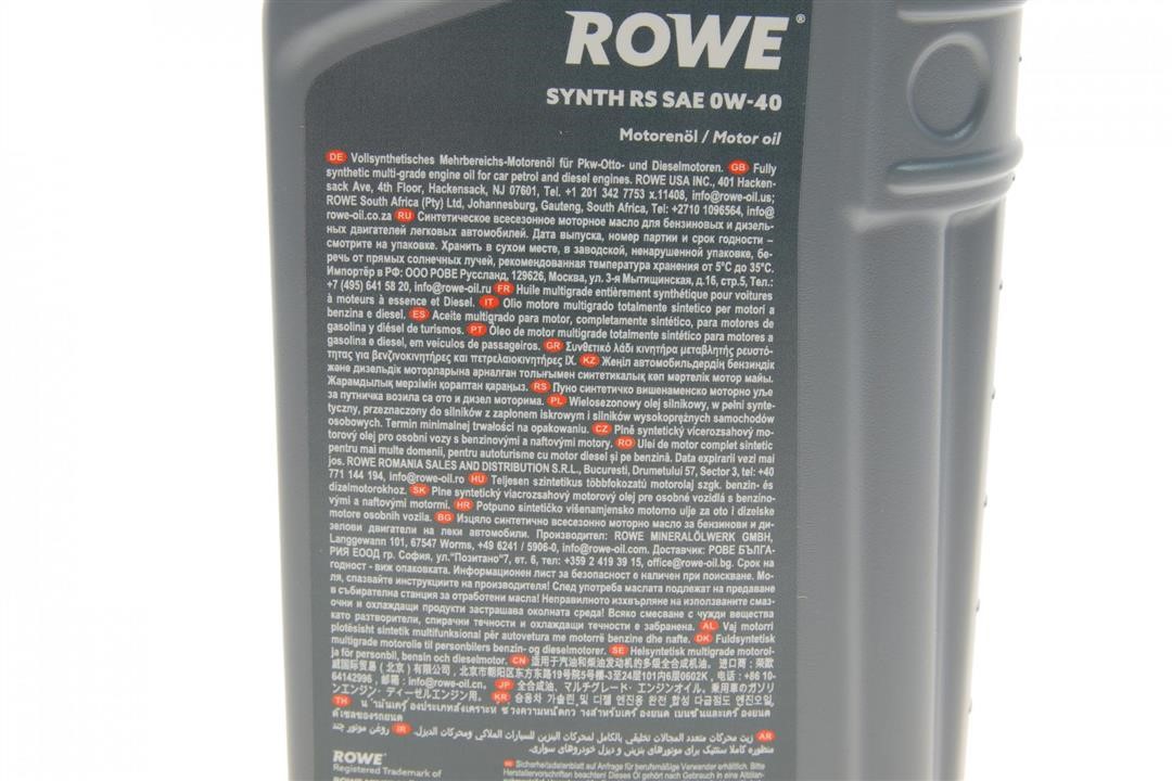 Motoröl ROWE HIGHTEC SYNTH RS 0W-40, 1L Rowe 20020-0010-99