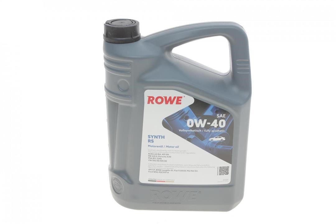 Rowe 20020-0050-99 Olej silnikowy ROWE HIGHTEC SYNTH RS 0W-40, 5L 20020005099: Dobra cena w Polsce na 2407.PL - Kup Teraz!