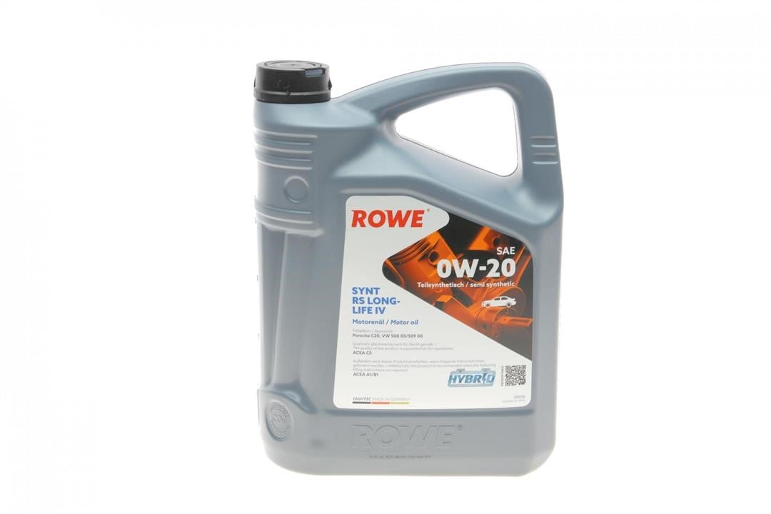 Rowe 20036-0050-99 Engine oil ROWE HIGHTEC SYNTH RS LONGLIFE IV 0W-20, 5L 20036005099: Buy near me in Poland at 2407.PL - Good price!