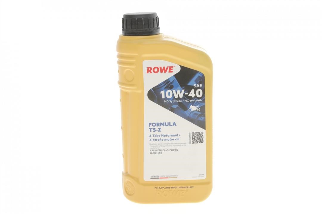 Rowe 20049-0010-99 Olej silnikowy ROWE HIGHTEC FORMULA TS-Z 10W-40, 1L 20049001099: Dobra cena w Polsce na 2407.PL - Kup Teraz!