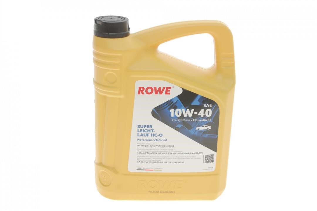 Rowe 20058-0040-99 Engine oil ROWE HIGHTEC SUPER LEICHTLAUF HC-O 10W-40, 4L 20058004099: Buy near me in Poland at 2407.PL - Good price!