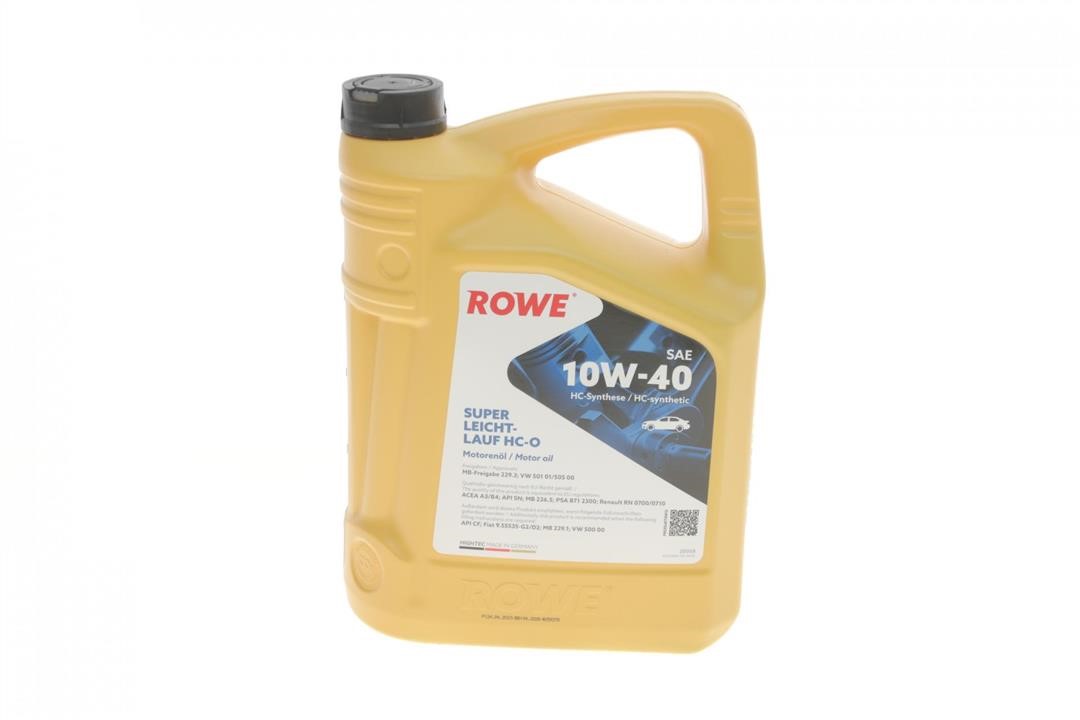 Rowe 20058-0050-99 Olej silnikowy ROWE HIGHTEC SUPER LEICHTLAUF HC-O 10W-40, 5L 20058005099: Dobra cena w Polsce na 2407.PL - Kup Teraz!