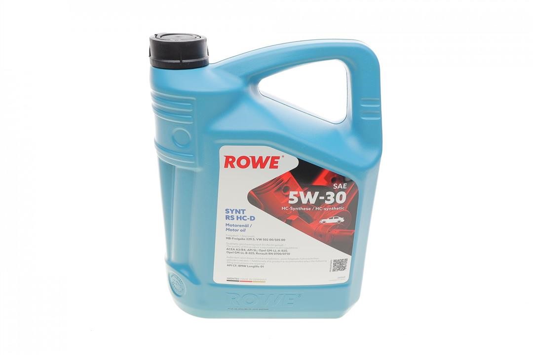 Rowe 20060-0050-99 Моторное масло ROWE HIGHTEC SYNT RS HC-D 5W-30, 5л 20060005099: Отличная цена - Купить в Польше на 2407.PL!