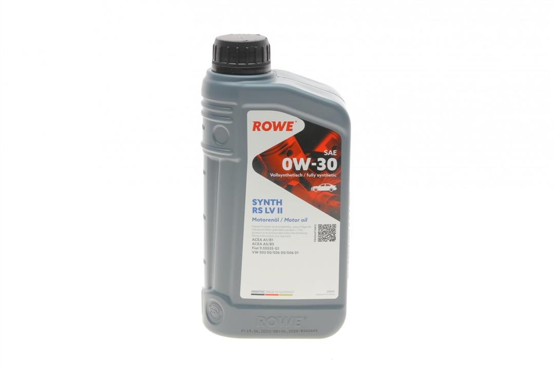 Rowe 20069-0010-99 Моторное масло ROWE HIGHTEC SYNTH RS LV II 0W-30, 1л 20069001099: Отличная цена - Купить в Польше на 2407.PL!