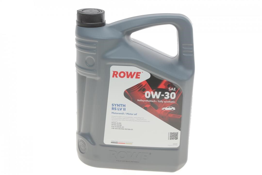 Rowe 20069-0050-99 Engine oil ROWE HIGHTEC SYNTH RS LV II 0W-30, 5L 20069005099: Buy near me in Poland at 2407.PL - Good price!
