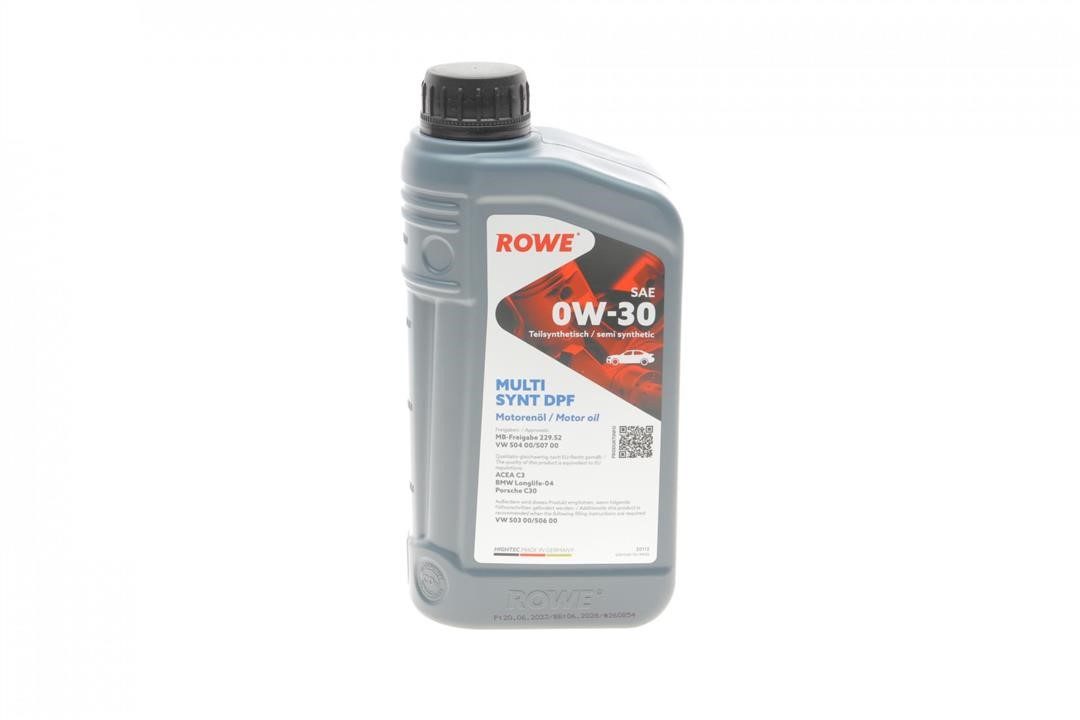 Rowe 20112-0010-99 Моторна олива ROWE HIGHTEC MULTI SYNT DPF 0W-30, 1л 20112001099: Купити у Польщі - Добра ціна на 2407.PL!