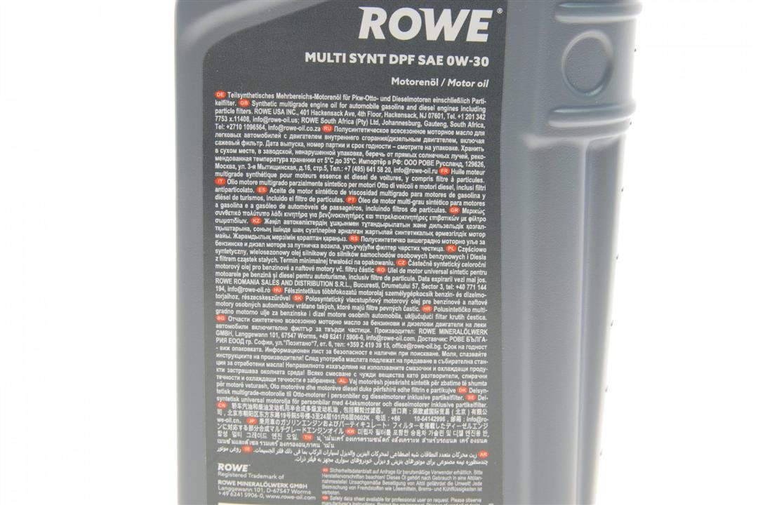 Моторное масло ROWE HIGHTEC MULTI SYNT DPF 0W-30, 1л Rowe 20112-0010-99