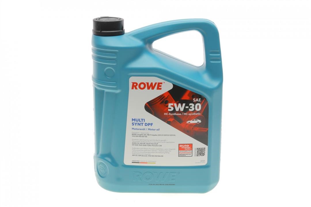 Rowe 20125-0050-99 Engine oil ROWE HIGHTEC MULTI SYNT DPF 5W-30, 5L 20125005099: Buy near me in Poland at 2407.PL - Good price!