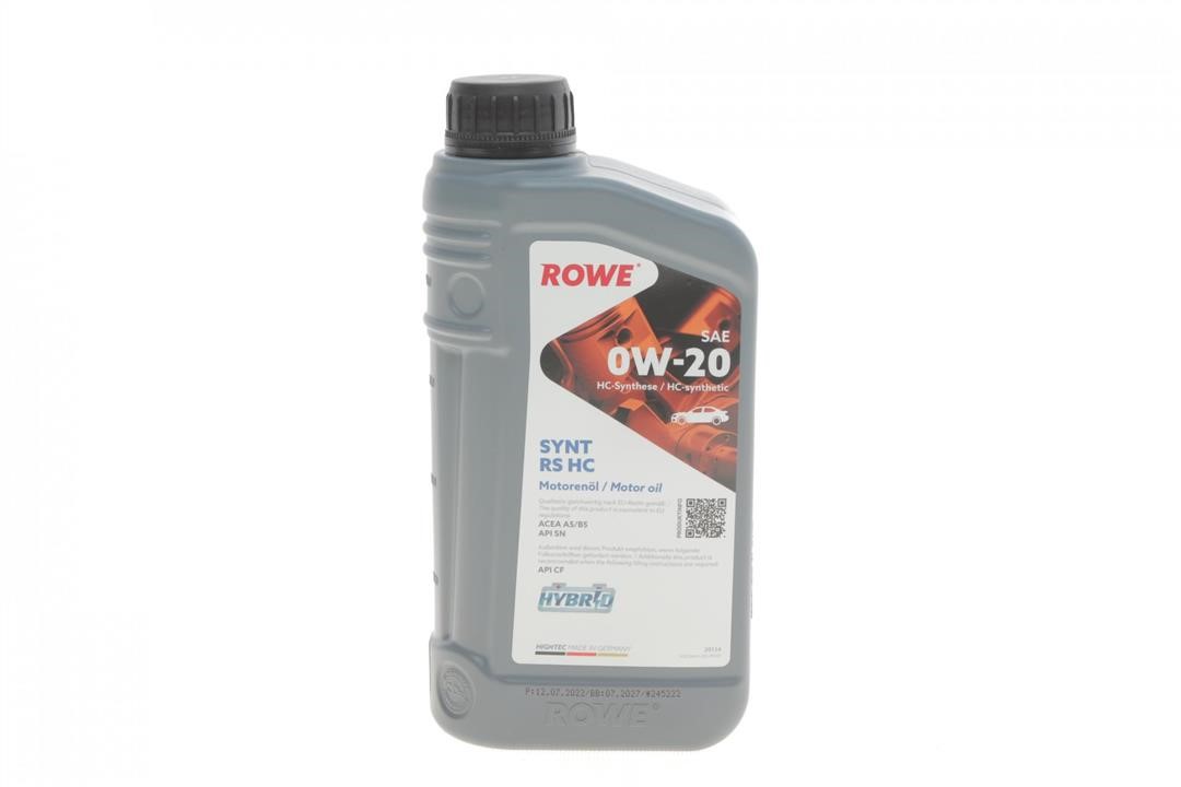Rowe 20134-0010-99 Engine oil ROWE HIGHTEC SYNT RS HC 0W-20, 1L 20134001099: Buy near me in Poland at 2407.PL - Good price!