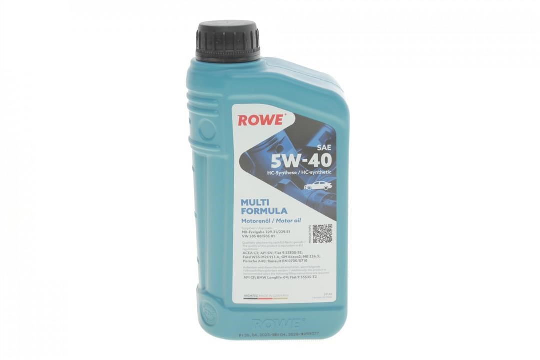 Rowe 20138-0010-99 Engine oil ROWE HIGHTEC MULTI FORMULA 5W-40, 1L 20138001099: Buy near me in Poland at 2407.PL - Good price!