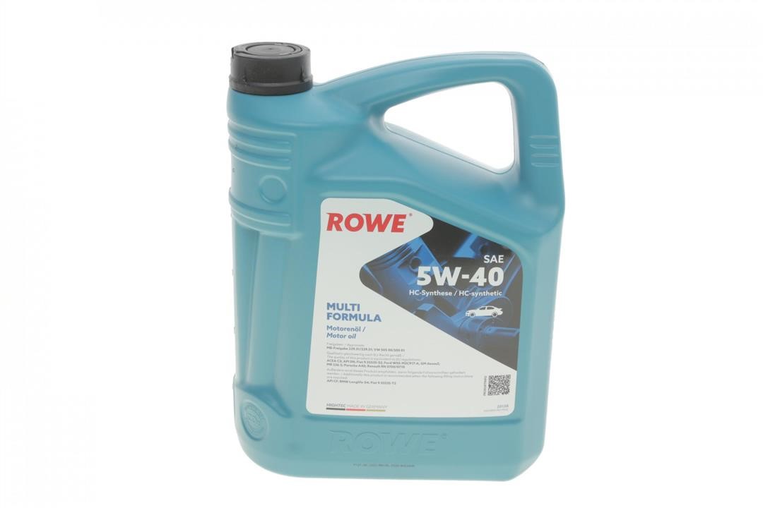 Rowe 20138-0050-99 Engine oil ROWE HIGHTEC MULTI FORMULA 5W-40, 5L 20138005099: Buy near me in Poland at 2407.PL - Good price!