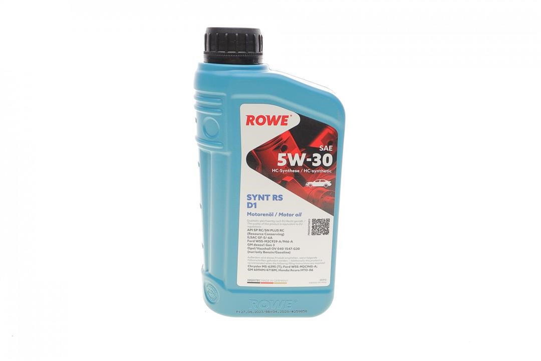 Rowe 20212-0010-99 Моторна олива ROWE HIGHTEC SYNT RS D1 5W-30, 1л 20212001099: Приваблива ціна - Купити у Польщі на 2407.PL!