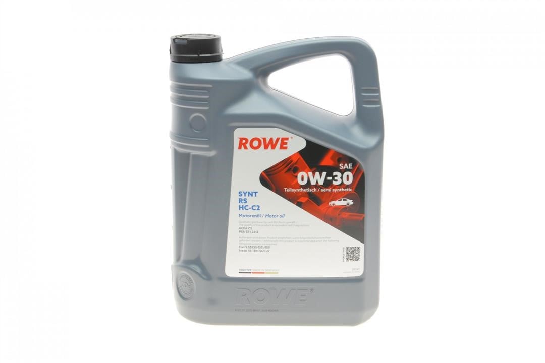 Rowe 20247-0050-99 Engine oil ROWE HIGHTEC SYNT RS HC-C2 0W-30, 5L 20247005099: Buy near me in Poland at 2407.PL - Good price!