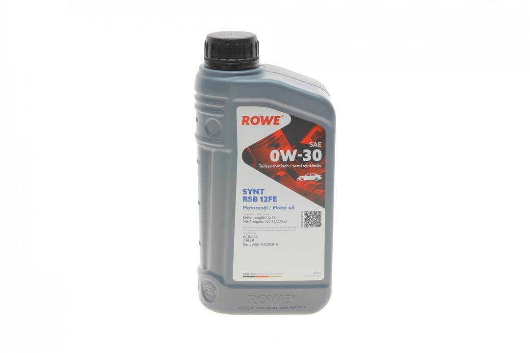 Rowe 20305-0010-99 Engine oil ROWE HIGHTEC SYNT RSB 12FE 0W-30, 1L 20305001099: Buy near me in Poland at 2407.PL - Good price!