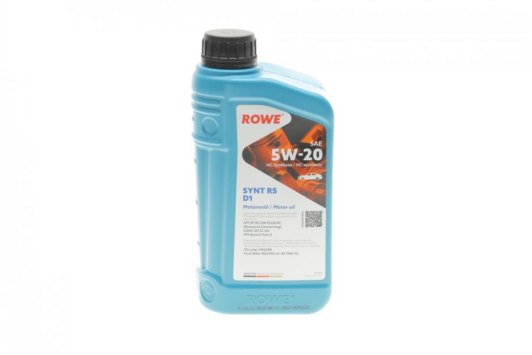 Rowe 20342-0010-99 Engine oil ROWE HIGHTEC SYNT RS D1 5W-20, 1L 20342001099: Buy near me in Poland at 2407.PL - Good price!