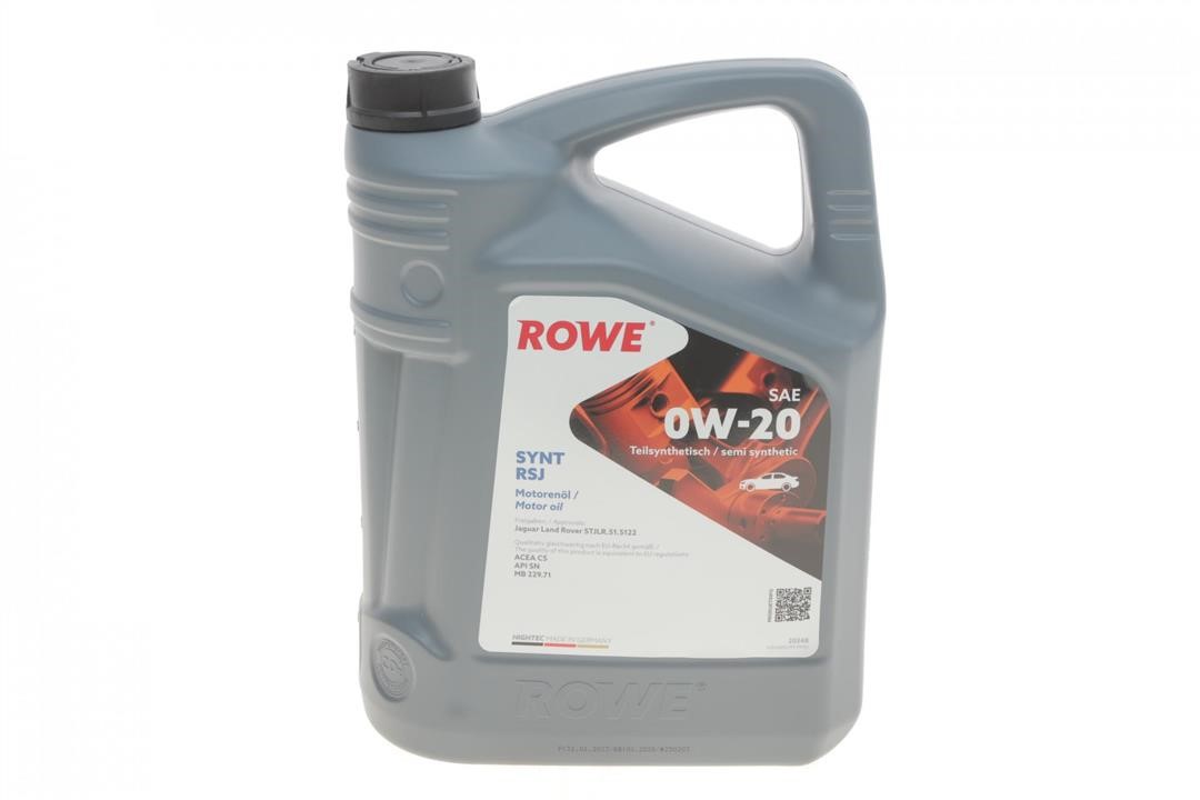 Rowe 20348-0050-99 Engine oil ROWE HIGHTEC SYNT RSJ 0W-20, 5L 20348005099: Buy near me in Poland at 2407.PL - Good price!
