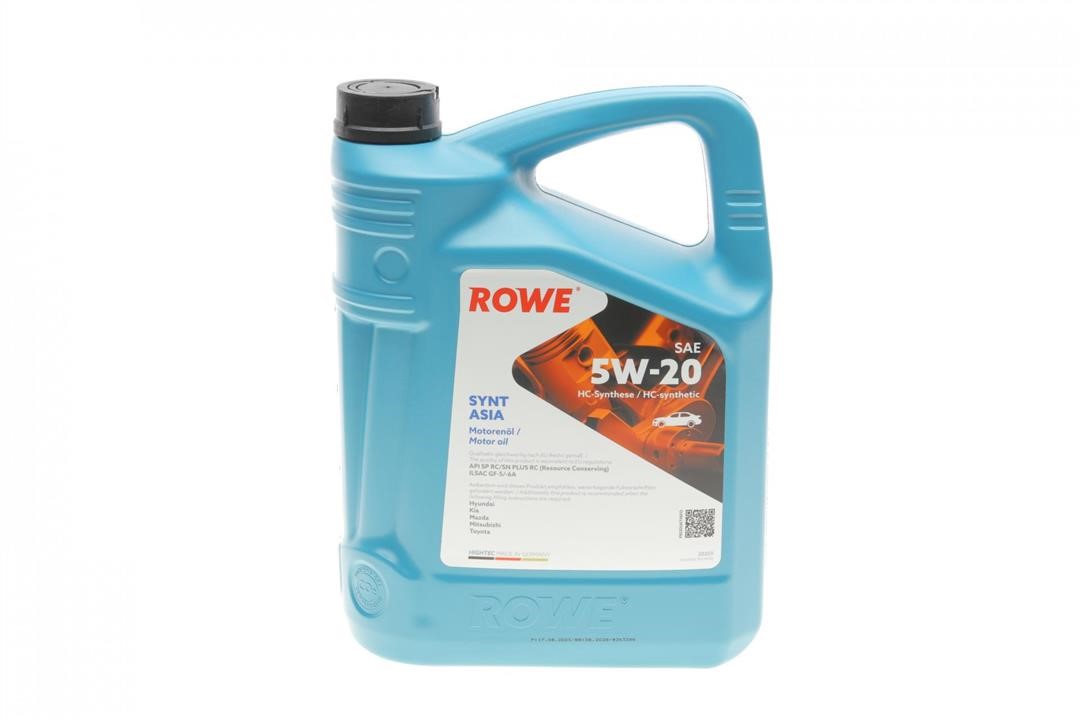 Rowe 20359-0050-99 Engine oil ROWE HIGHTEC SYNT ASIA 5W-20, 5L 20359005099: Buy near me in Poland at 2407.PL - Good price!