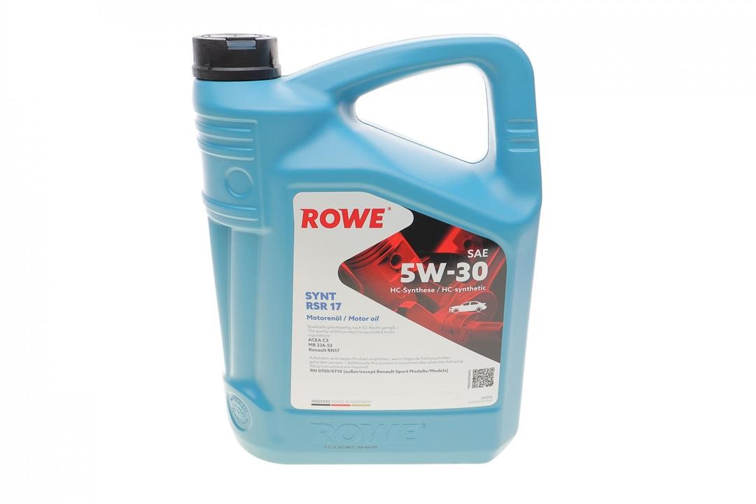 Rowe 20370-0050-99 Моторное масло ROWE HIGHTEC SYNT RSR 17 5W-30, 5л 20370005099: Отличная цена - Купить в Польше на 2407.PL!
