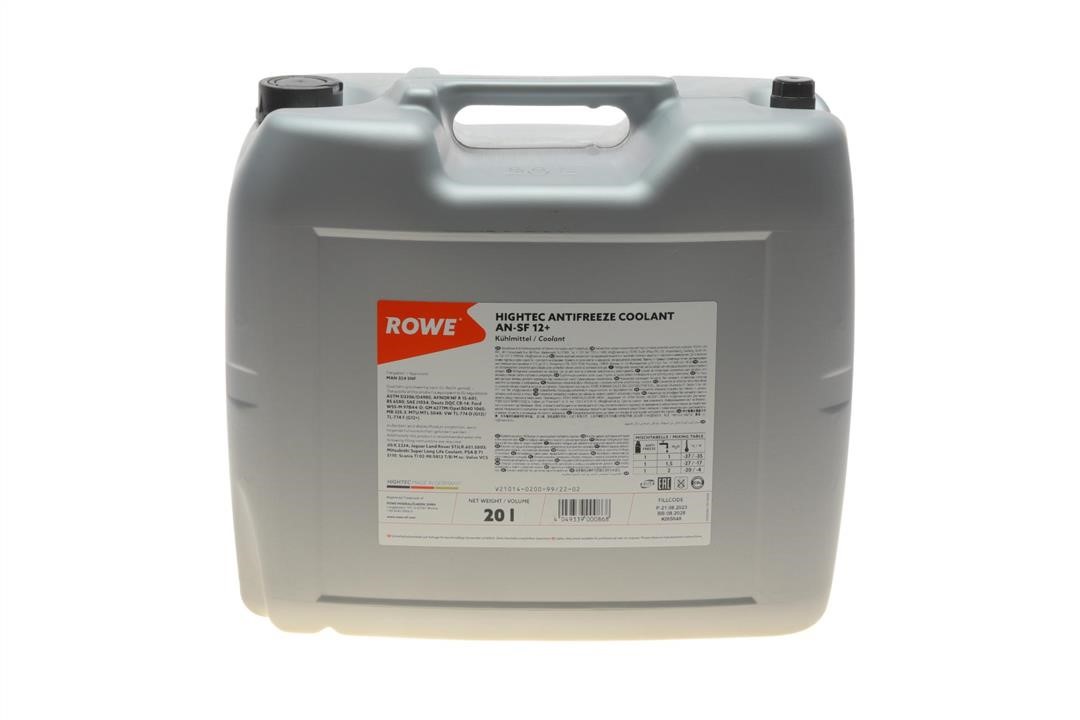 Rowe 21014-0200-99 Antifreeze ROWE HIGHTEC G12+ violet, concentrate, 20L 21014020099: Buy near me in Poland at 2407.PL - Good price!