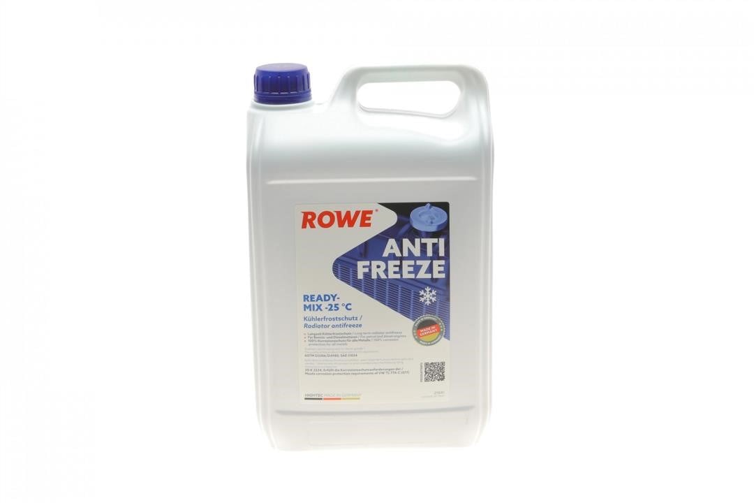 Rowe 21041-0050-99 Antifreeze ROWE HIGHTEC G11 blue, 5L 21041005099: Buy near me in Poland at 2407.PL - Good price!