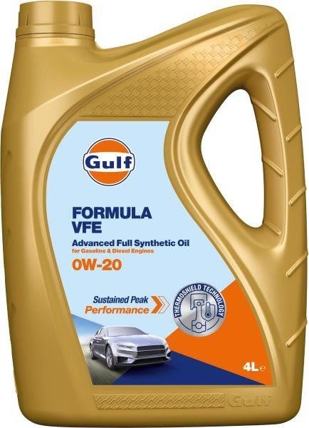 Gulf FORMULAVFE0W204L Engine oil Gulf Formula VFE 0W-20, 4L FORMULAVFE0W204L: Buy near me in Poland at 2407.PL - Good price!
