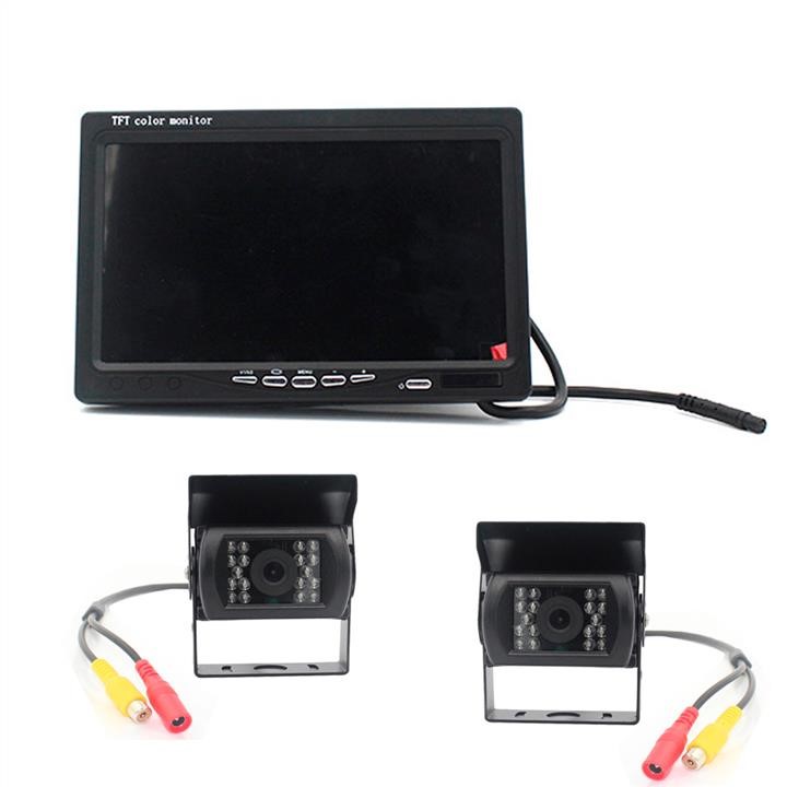 Voltronic 18227 7-inch car HD LCD dual camera display, 24V 18227: Buy near me in Poland at 2407.PL - Good price!