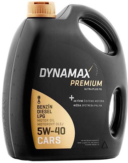 Dynamax 502040 Engine oil Dynamax Premium Ultra Plus PD 5W-40, 5L 502040: Buy near me at 2407.PL in Poland at an Affordable price!