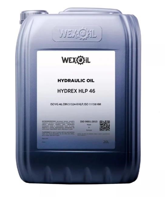 WEXOIL 1231102 Hydraulic oil WEXOIL Hydrех HLP 46, 20L 1231102: Buy near me in Poland at 2407.PL - Good price!