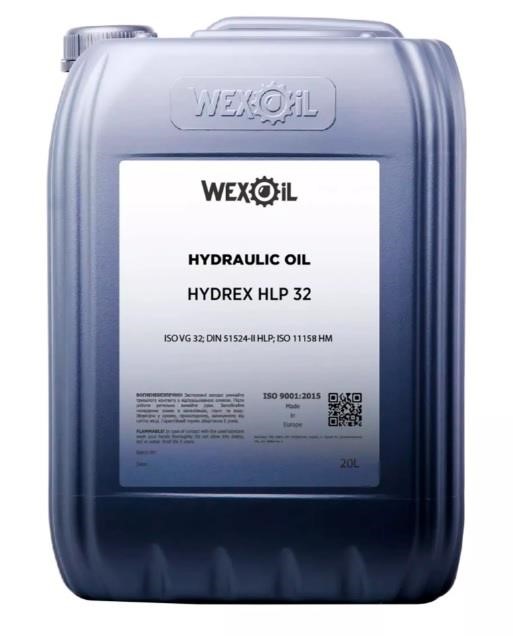 WEXOIL 1231106 Hydraulic oil WEXOIL Hydrех HLP 32, 20L 1231106: Buy near me in Poland at 2407.PL - Good price!