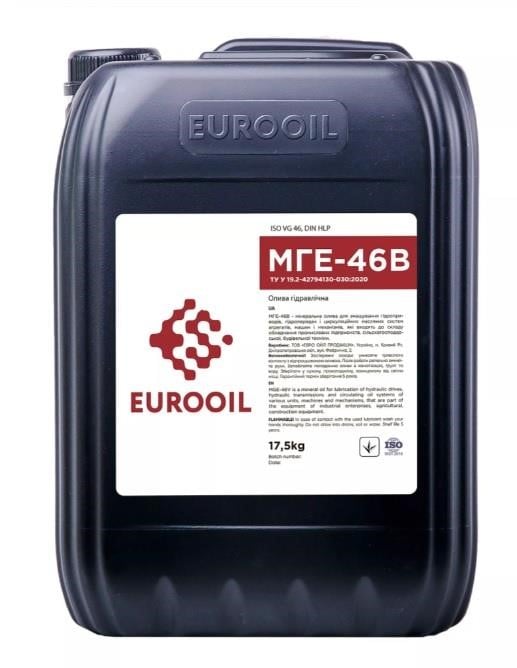 EUROOIL 1231800 Hydraulic oil EUROOIL E-OIL МГЕ-46В, 17,5L 1231800: Buy near me in Poland at 2407.PL - Good price!