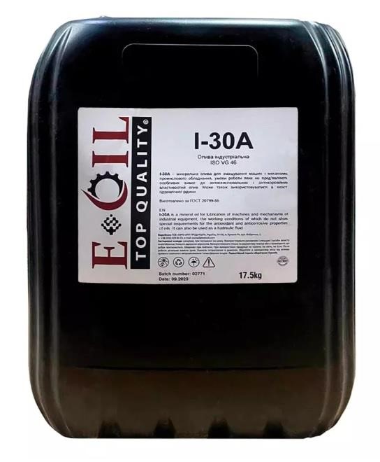 EUROOIL 1278561 Industrial Oil EUROOIL I-30A, 17,5L 1278561: Buy near me in Poland at 2407.PL - Good price!