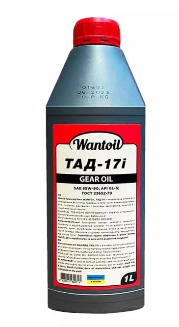 WANTOIL 1278574 Transmission oil WANTOIL ТАД-17i, 1L 1278574: Buy near me at 2407.PL in Poland at an Affordable price!