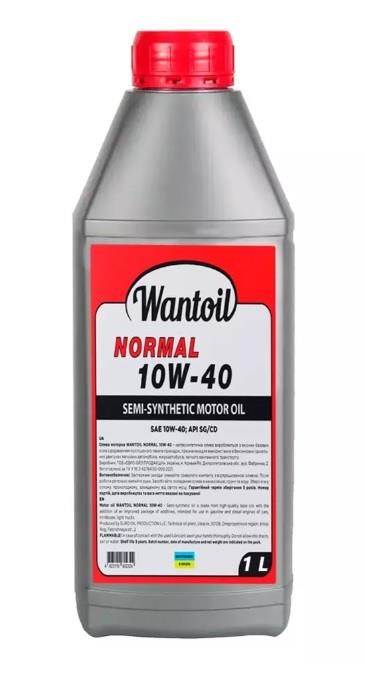 WANTOIL 1278578 Engine oil WANTOIL NORMAL 10W-40, 1L 1278578: Buy near me at 2407.PL in Poland at an Affordable price!