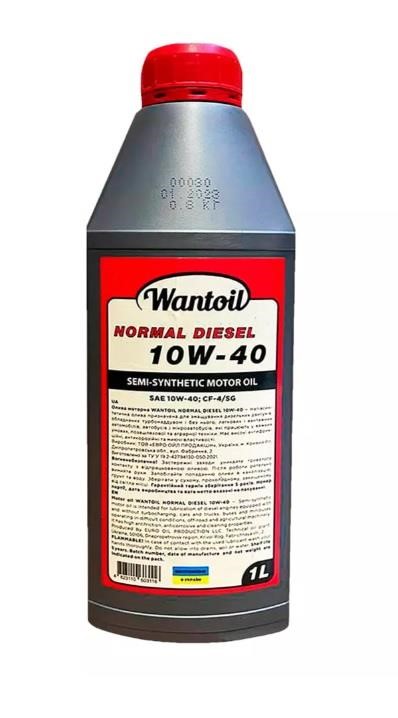 WANTOIL 1278586 Engine oil WANTOIL NORMAL DIESEL 10W-40, 1L 1278586: Buy near me at 2407.PL in Poland at an Affordable price!