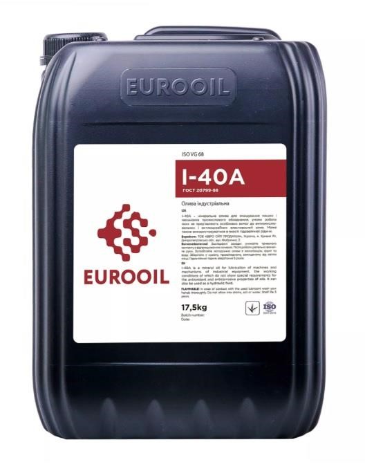 EUROOIL 1278594 Олива індустріальна EUROOIL E-OIL I-40A, 17,5л 1278594: Приваблива ціна - Купити у Польщі на 2407.PL!