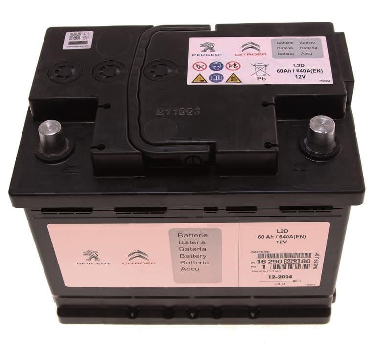 Citroen/Peugeot 16 290 853 80 Rechargeable battery 1629085380: Buy near me in Poland at 2407.PL - Good price!