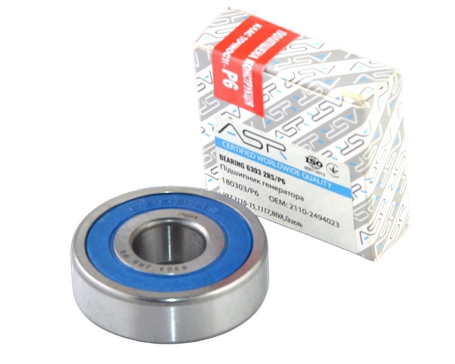 ASR 180303/P6 Alternator bearing 180303P6: Buy near me in Poland at 2407.PL - Good price!